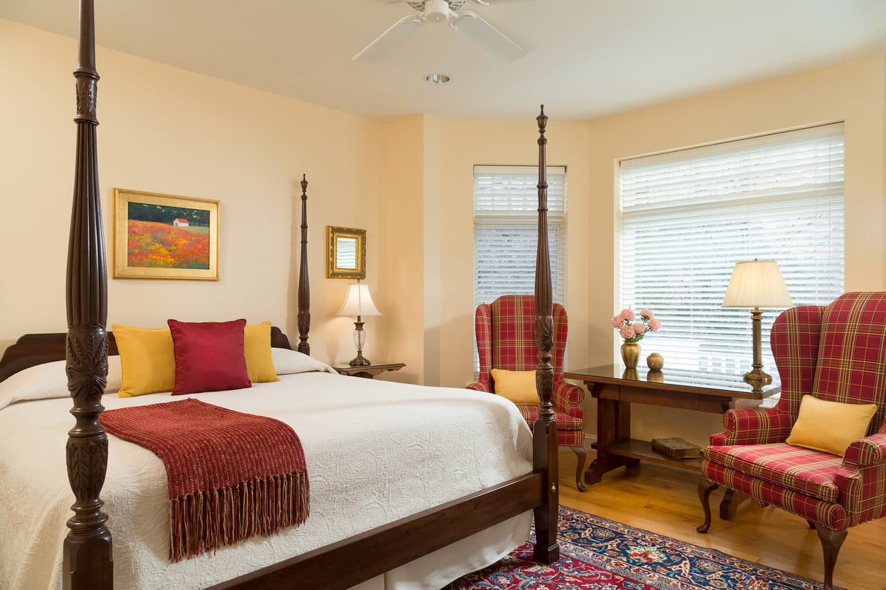 view of the main bedroom